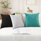 Throw Pillow Covers Decorative 20 X 20 Inches Pack of 2 Cozy Chenille Cushion Cases for Couch Sofa Bed Living Room Home Moonbeam Gray